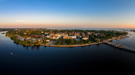 Aerial photo of Pärnu city in Estonia - 124915409