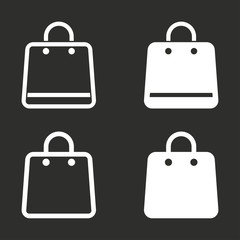 Shopping bag - vector icon.