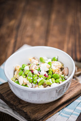 Superfood salad, healthy eating