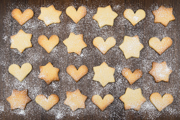 christmas biscuits background