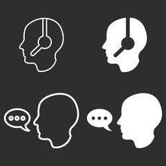 Assistance - vector icon.