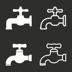 Faucet - vector icon.