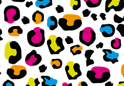 Multicolored Leopard Spot Pattern