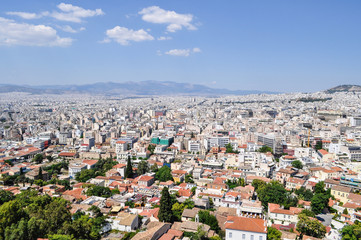 Fototapeta na wymiar aerial view Athens