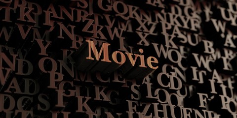 Movie - Wooden 3D rendered letters/message.  Can be used for an online banner ad or a print postcard.