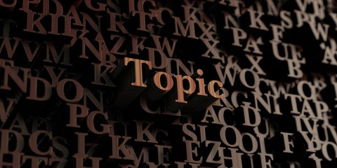 Topic - Wooden 3D rendered letters/message.  Can be used for an online banner ad or a print postcard.