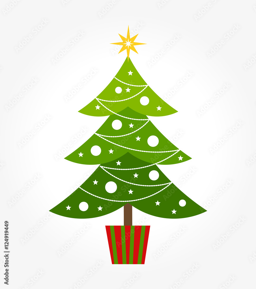 Poster Cute Christmas tree