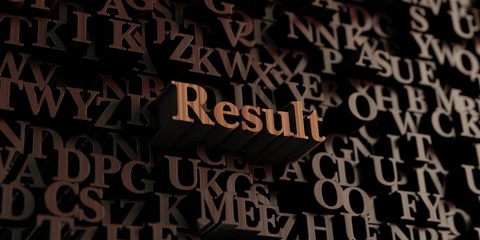 Result - Wooden 3D rendered letters/message.  Can be used for an online banner ad or a print postcard.