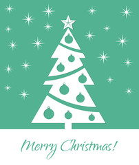 Christmas tree greeting card