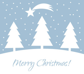 Fototapeta premium Christmas tree card