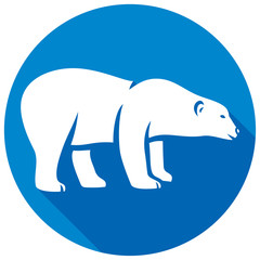 polar bear flat icon