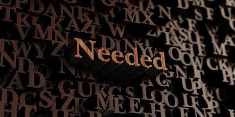 Needed - Wooden 3D rendered letters/message.  Can be used for an online banner ad or a print postcard.