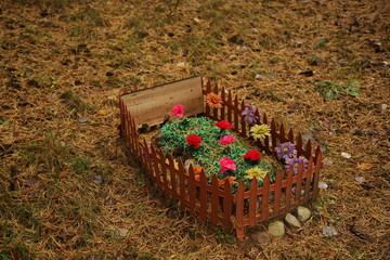 Pet Cemetery in the forest