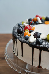 Fruit birthday cake