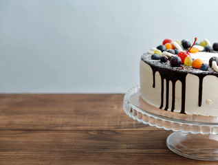 Fruit birthday cake
