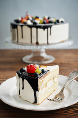 Fruit birthday cake