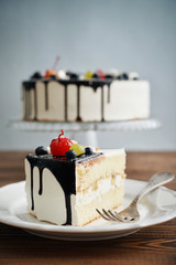 Fruit birthday cake