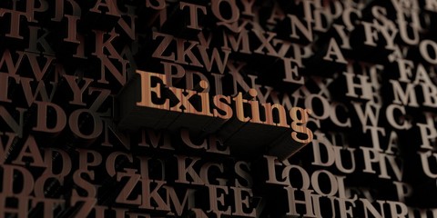 Existing - Wooden 3D rendered letters/message.  Can be used for an online banner ad or a print postcard.