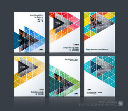 Brochure template layout, cover design annual report, magazine, 