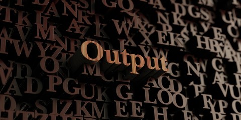 Output - Wooden 3D rendered letters/message.  Can be used for an online banner ad or a print postcard.