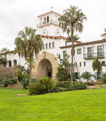 Fototapeta na wymiar Exterior Santa Barbara Courthouse California