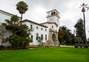 Fototapeta na wymiar Exterior Santa Barbara Courthouse California