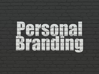 Fototapeta na wymiar Advertising concept: Personal Branding on wall background