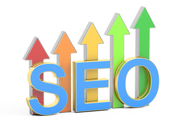 SEO concept, 3D rendering