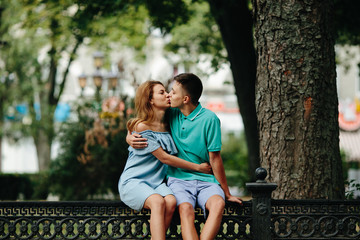 guy and girl in the park