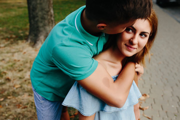 guy and girl in the park