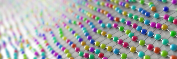 Molecole 3d rendering background