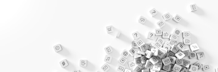 Social media infinite icons