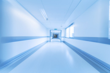 Obraz premium Motion Blur Hospital Corridor