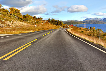 Norwegian nature late fall away from major cities