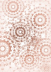 Graphic texture with multiples detailed circles and dots