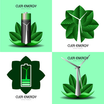 Clean energy illustration