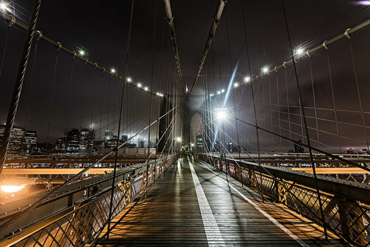 Fototapeta Brooklyn Bridge at Night