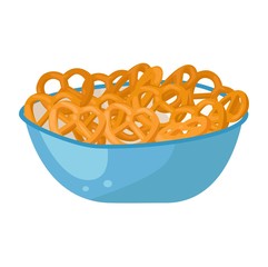 Cereals plate vector illustration.