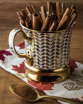 Cinnamon Sticks in a Mug