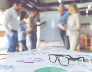 Business people working together