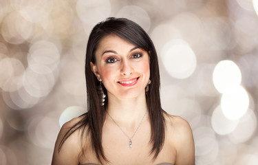 Smiling woman portrait