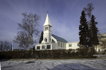 Alaska Winter White Church