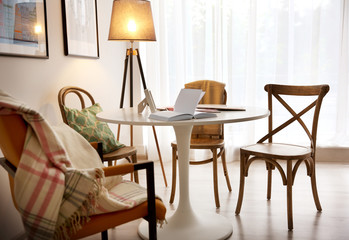 Interior of beautiful modern room