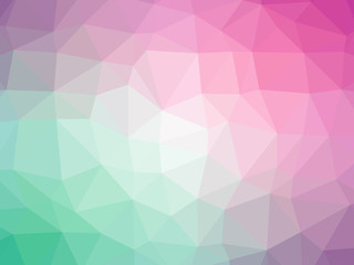 Teal pink purple gradient polygon shaped background