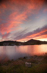 mt-tam n river sunset