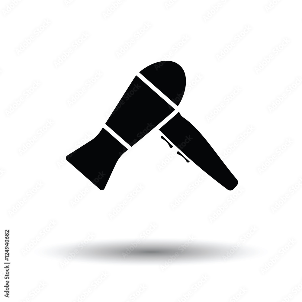 Poster hairdryer icon