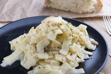 Tagliatelle of Carbonara