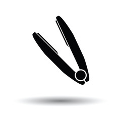 Hair straightener icon