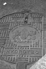 budapest manhole covers 19 bw
