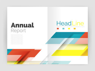 Motion concept. Business annual report cover templates